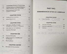 REMINISCENCES AND REMEMBRANCES OF DR. B.R. AMBEDKAR