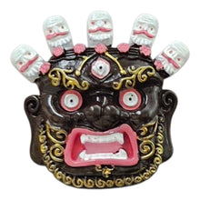Tibetan Mahakala Face Magnet, Evil Eye, Material- Stone for Fridge, almirah and more