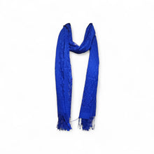 BLUE STOLE FOR MEN & WOMEN , FABRIC-NET , SIZE: L-193cm X B-137cm FOR HONOURING, RAILIES, MEETINGS, MAHASABHA ETC.