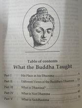 WHAT THE BUDDHA TAUGHT ?