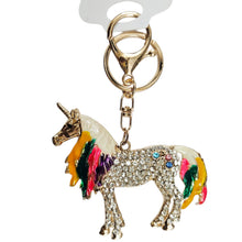 Crystal Unicorn Key Ring with Lobster Claw Trigger clasp Keychain, Charm for Bags, Wallets and Luggage for Gifting, Valentine, Anniversery, Birthday, Christmas etc.