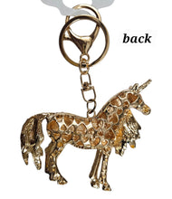 Crystal Unicorn Key Ring with Lobster Claw Trigger clasp Keychain, Charm for Bags, Wallets and Luggage for Gifting, Valentine, Anniversery, Birthday, Christmas etc.