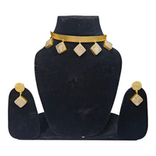 GOLDEN CHOKER NECKLACE WITH STONES , PARTY WEAR CHOKER NECKLACE , FOR GIRLS AND WOMEN