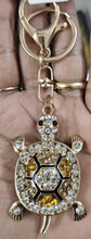 Crystal Turtle Key Ring with Lobster Claw Trigger clasp Keychain, Charm for Bags, Wallets and Luggage for Gifting, Valentine, Anniversery, Birthday, Christmas etc.