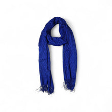 BLUE STOLE FOR MEN & WOMEN , FABRIC-NET , SIZE: L-193cm X B-137cm FOR HONOURING, RAILIES, MEETINGS, MAHASABHA ETC.
