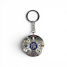 Tibetan Dhammchakr keyring, Color-Silver, Material-Metal, keychain for gifting, keyring with anti rust (pack of 1)