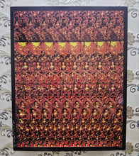 SPECIAL WALL POSTER OF BUDDHA MEDITATION, IN BLACK AND ORANGE COLOUR, WITHOUT FRAME, SIZE L-23