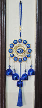 Evil Eye Wind Chime with 5 Bells for Home & Office - Brings Positive Vibes & Removes Negative Energy | Evil Eye Wall Hanging | Evil Eye Wind Chime | Evil Eye 5 Bells