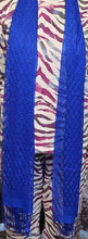 BLUE STOLE FOR MEN & WOMEN , FABRIC-NET , SIZE: L-193cm X B-137cm FOR HONOURING, RAILIES, MEETINGS, MAHASABHA ETC.