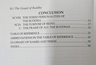 THE GOSPEL OF BUDDHA