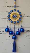Evil Eye Wind Chime with 5 Bells for Home & Office - Brings Positive Vibes & Removes Negative Energy | Evil Eye Wall Hanging | Evil Eye Wind Chime | Evil Eye 5 Bells