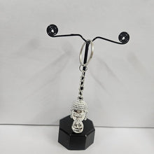 Lord buddha metal keyring, Color-Silver, keychain for gifting, keyring with anti rust (pack of 1)