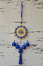 Evil Eye Wind Chime with 5 Bells for Home & Office - Brings Positive Vibes & Removes Negative Energy | Evil Eye Wall Hanging | Evil Eye Wind Chime | Evil Eye 5 Bells