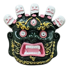 Tibetan Mahakala Face Magnet, Evil Eye, Material- Stone for Fridge, almirah and more