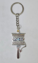 Tibetan Prayer Wheel Keyring, Color-Silver, Material-Metal, keychain for gifting, keyring with anti rust (pack of 1)