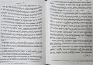 COURT CASES ARGUES BY DR. BABASAHEB AMBEDKAR ( VOL.-2 )