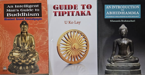 AN INTELLIGENT MAN'S GUIDE TO BUDDHISM + GUIDE TO TIPITAKA + AN INTRODUCTION TO ABHIDHAMMA ( COMBO OF 3 BOOKS )