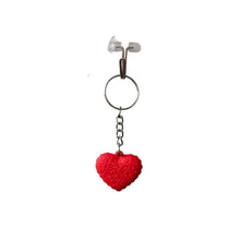 SMALL HEART LOVE KEYCHAIN FOR GIFTING, SOFT KEY RING FOR BAGS, KEYS, BACKPACKS, MATERIAL - RUBBER, PACK OF 1