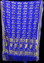 JAI BHIM AMBEDKAR STOLE FOR MEN & WOMEN, COLOUR -BLUE & GOLDEN, SIZE: L-193cm X B-137cm FOR HONOURING, RAILIES, MEETINGS, MAHASABHA, AMBEDKAR SABHA ETC.