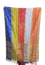 PANCHSHEEL COLOUR STOLES/DUPPATA (PATKA), FOR MEN & WOMEN, FABRIC: NET, SIZE-L-210 CM x W-67 CM, FOR HONOURING, RAILIES, MEETINGS, MAHASABHA, BUDDH PURNIMA ETC. ( PACK OF 1 )