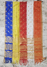 PANCHSHEEL COLOUR STOLES/DUPPATA (PATKA), FOR MEN & WOMEN, FABRIC: NET, SIZE-L-210 CM x W-67 CM, FOR HONOURING, RAILIES, MEETINGS, MAHASABHA, BUDDH PURNIMA ETC. ( PACK OF 1 )