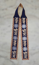 JAI BHIM VELVET PATKA/PATKE WITH RESHAM EMBROIDARY , FOR MEN & WOMEN, IN BLUE COLOR, SIZE-L-87 CM x W-9 CM