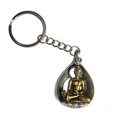 Lord Buddha Keyring in Silver & Golden color